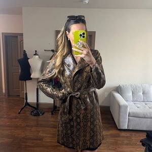 Snake Print Coat